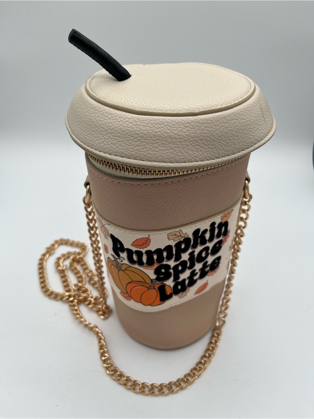 Skinnydip Brand Pumpkin Spice Latte "To-Go" Cup Crossbody Bag - Fall Fashion